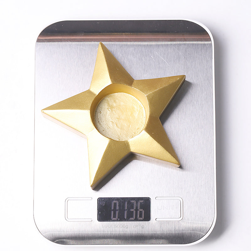 Resin Zen Star & Moon Candle Holder Set for Home