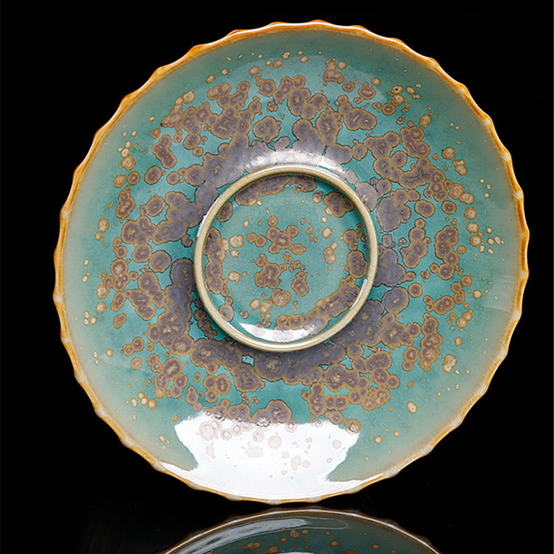 Retro Glaze Kiln Change Ceramic Gaiwan Tea Cup 150ml