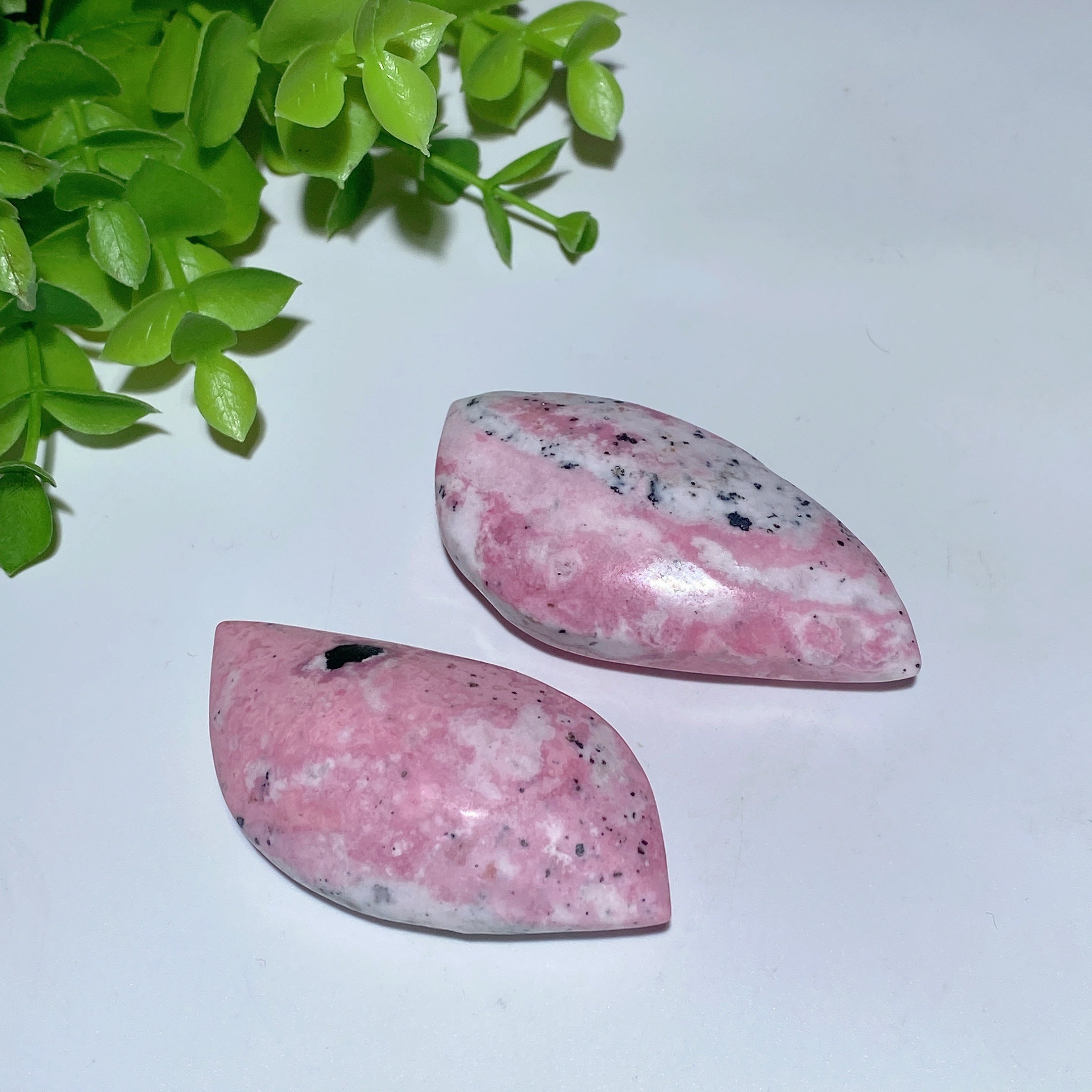 Rhodochrosite Heart Palm Stone 1.5-2.8 inch Healing Crystal