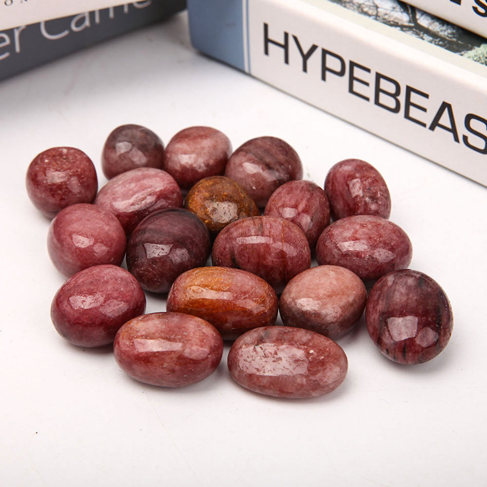 Rhodonite 2.5-3.5cm Polished Tumbled Stones for Healing