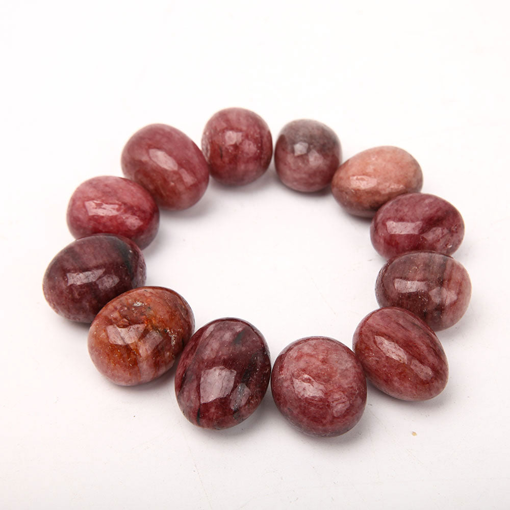 Rhodonite 2.5-3.5cm Polished Tumbled Stones for Healing