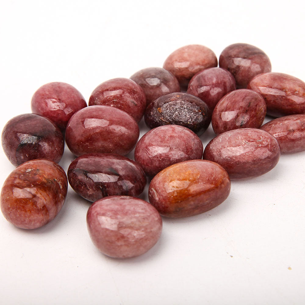 Rhodonite 2.5-3.5cm Polished Tumbled Stones for Healing