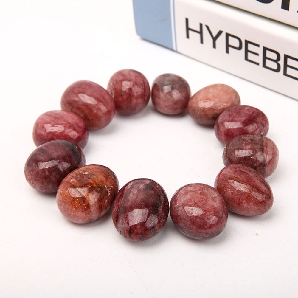 Rhodonite 2.5-3.5cm Polished Tumbled Stones for Healing