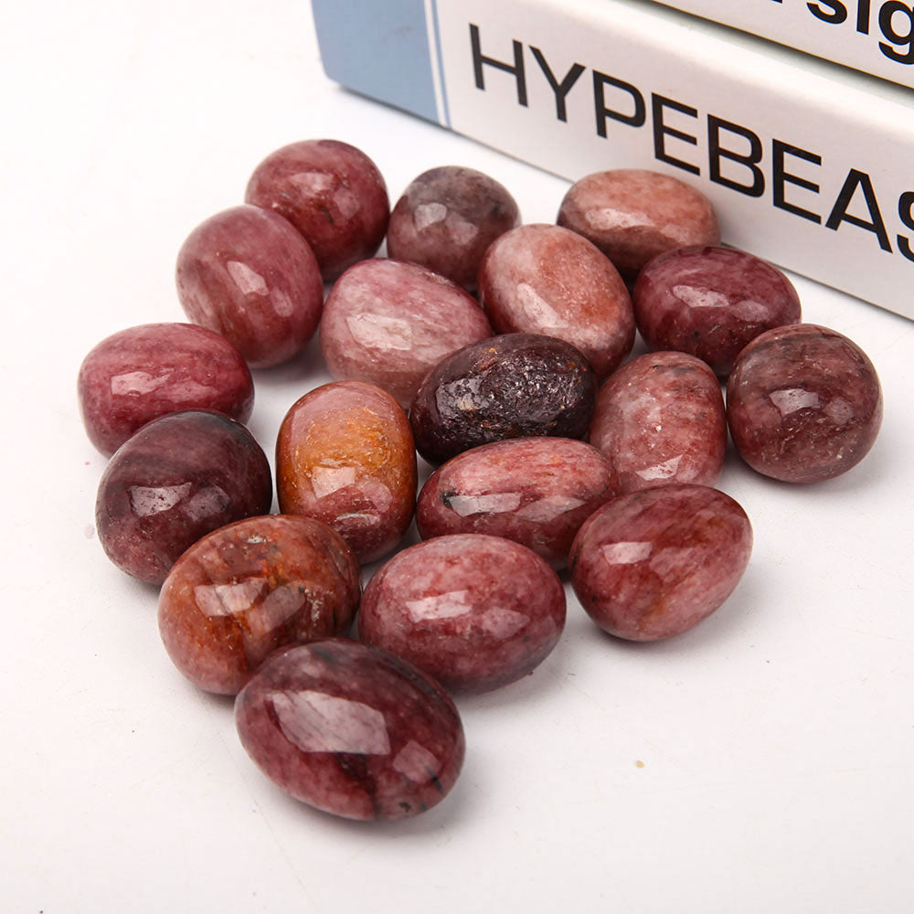 Rhodonite 2.5-3.5cm Polished Tumbled Stones for Healing