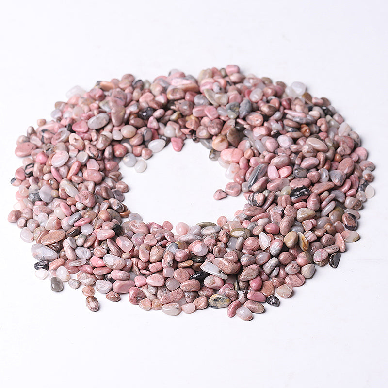 Rhodonite Tumbled Crystal Chips 5mm-7mm Healing Stones