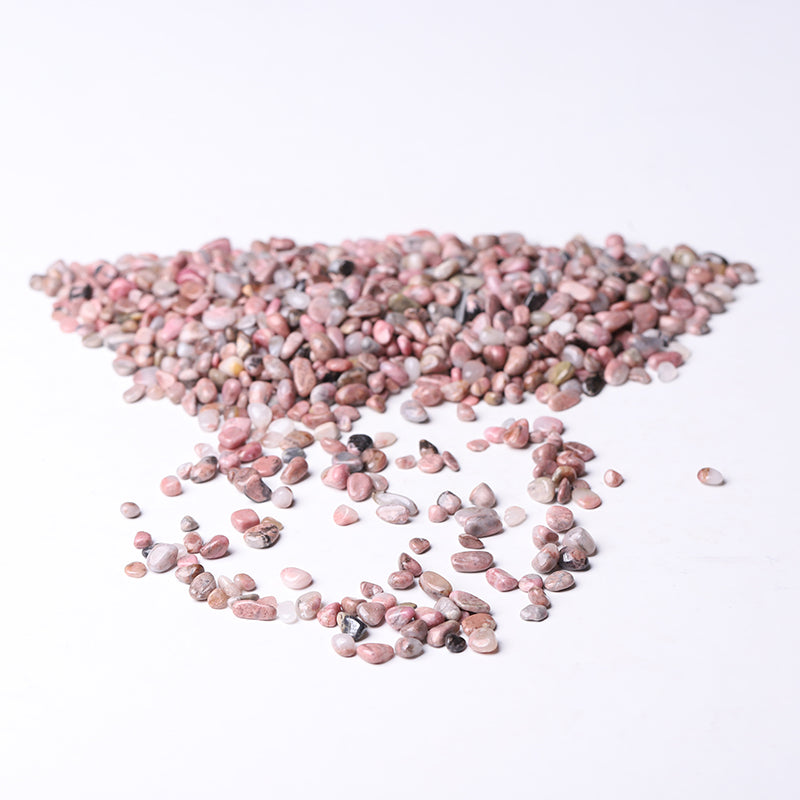 Rhodonite Tumbled Crystal Chips 5mm-7mm Healing Stones