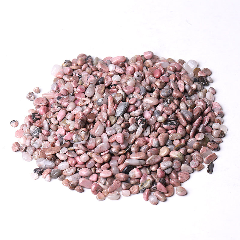 Rhodonite Tumbled Crystal Chips 5mm-7mm Healing Stones