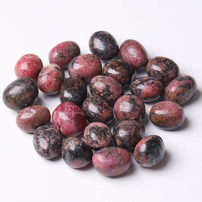Rhodonite Tumbled Stones 2.5-3.5cm Emotional Healing Crystals