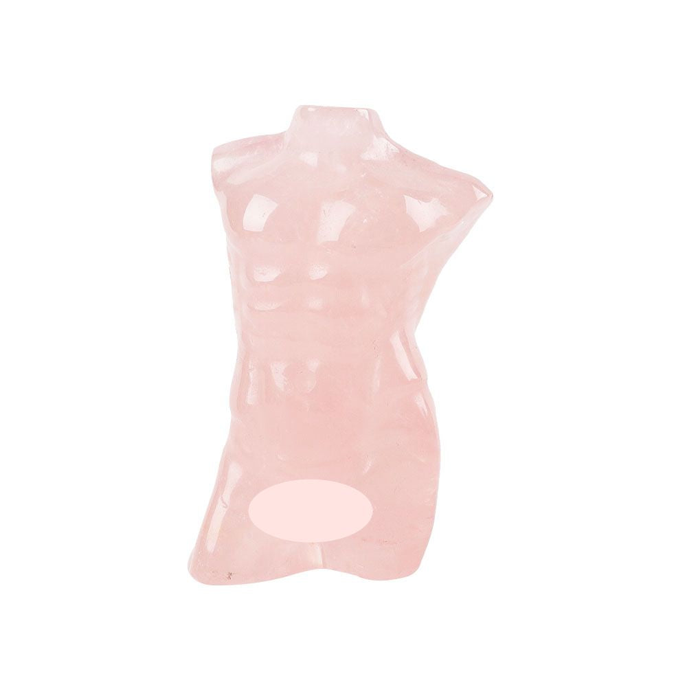 Rose Quartz Crystal Figurine 3.45in Healing Sculpture