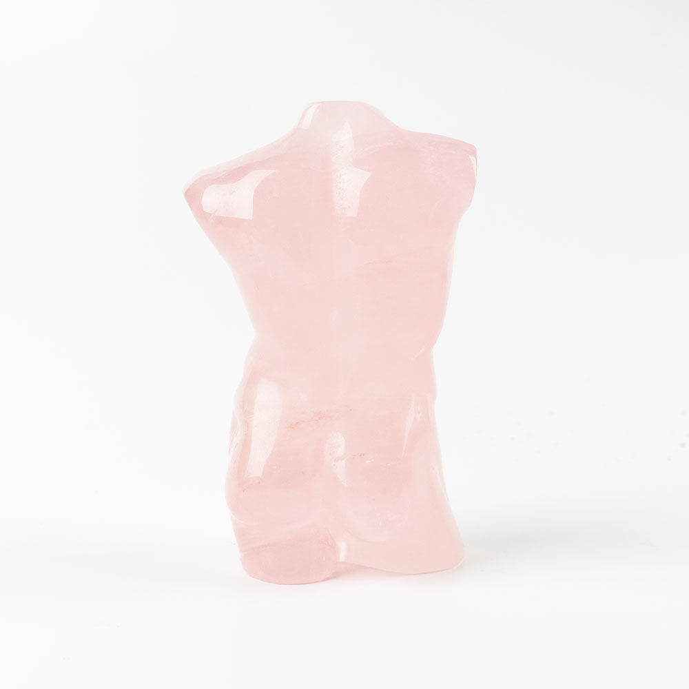 Rose Quartz Crystal Figurine 3.45in Healing Sculpture