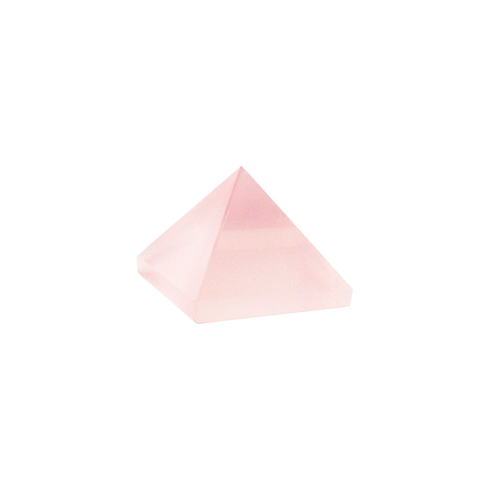 Rose Quartz Crystal Pyramid Carving 1.15 inches Healing