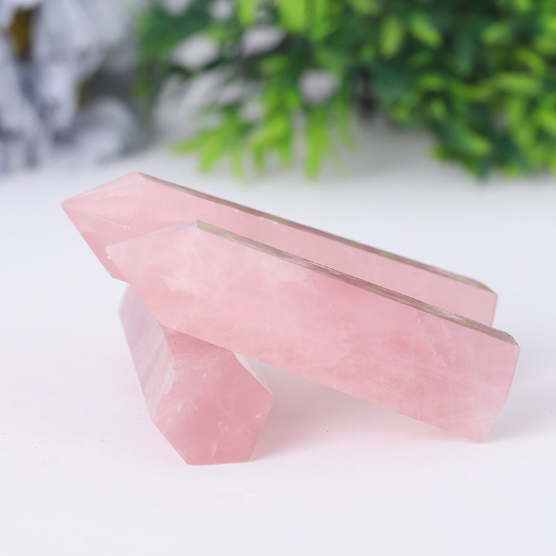 Rose Quartz Healing Crystal Tower 2.4-4.5in for Love