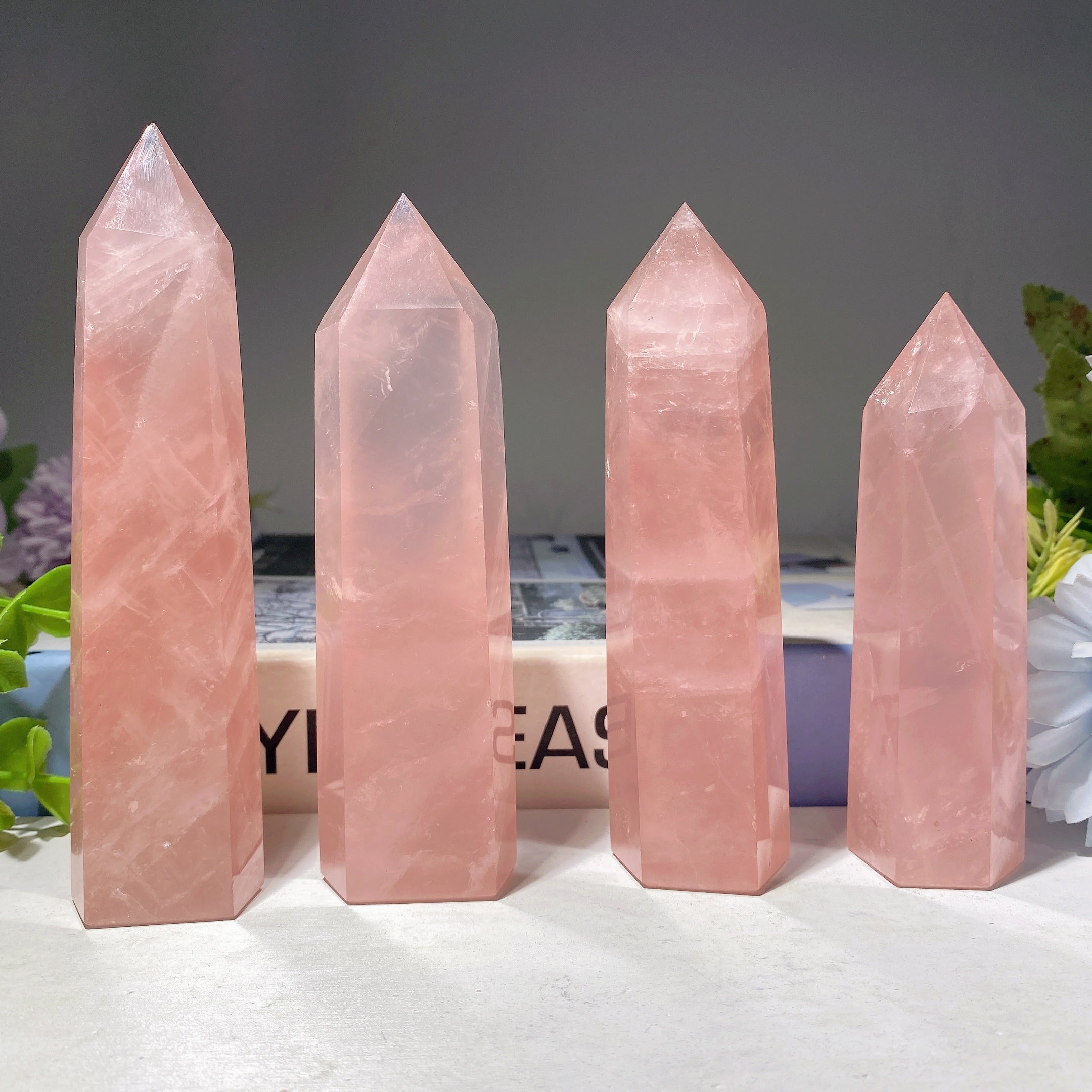 Rose Quartz 3.5-8 Inch Tower | Healing Sounds Rose Quartz 3.5-8 Inch Tower | Healing Sounds