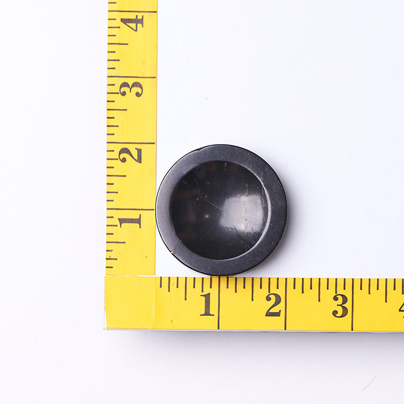 Round Shungite Crystal Holder 2 Inch | Crystal Decor