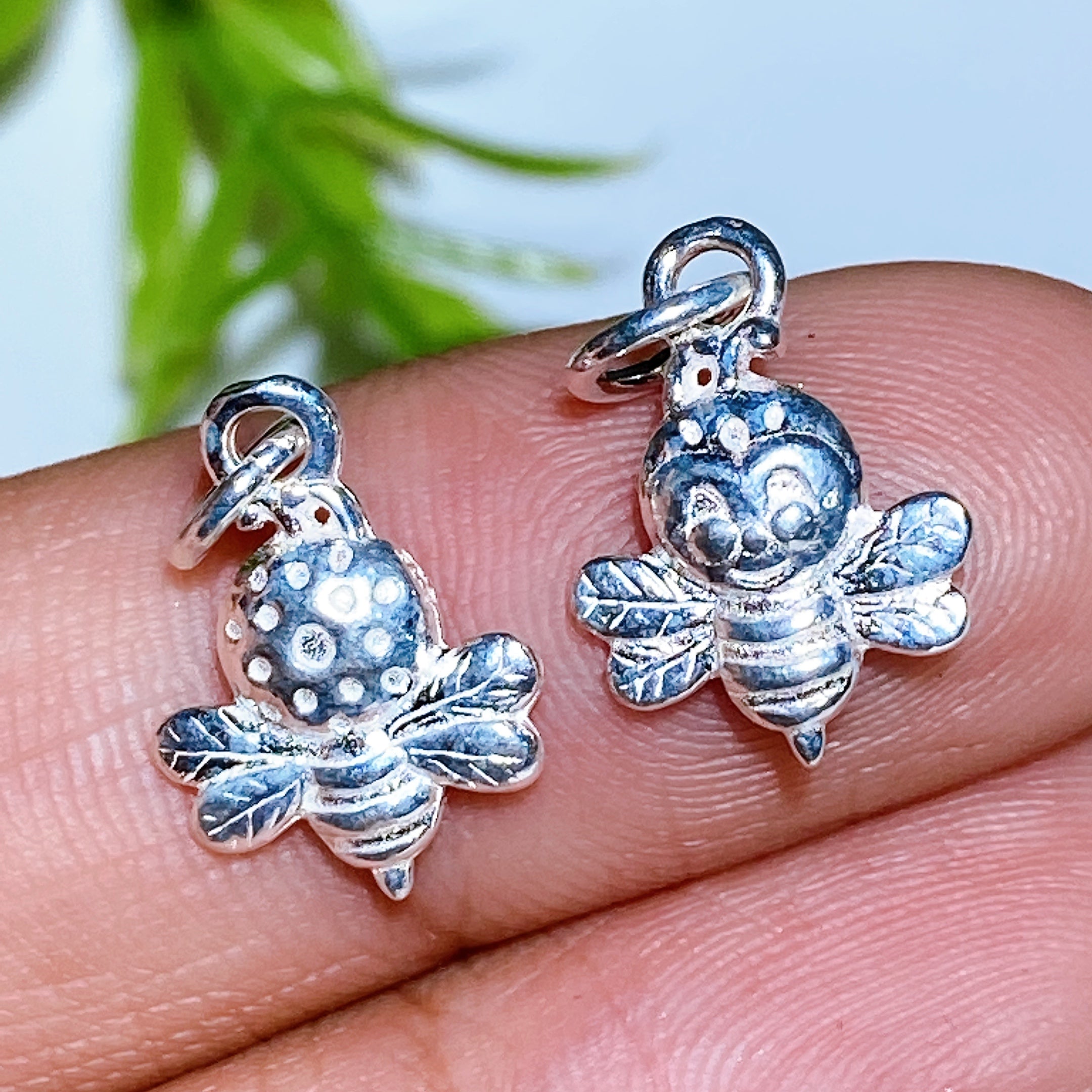 S925 Silver Carved Charms for Spiritual Jewelry DIY 5-15mm