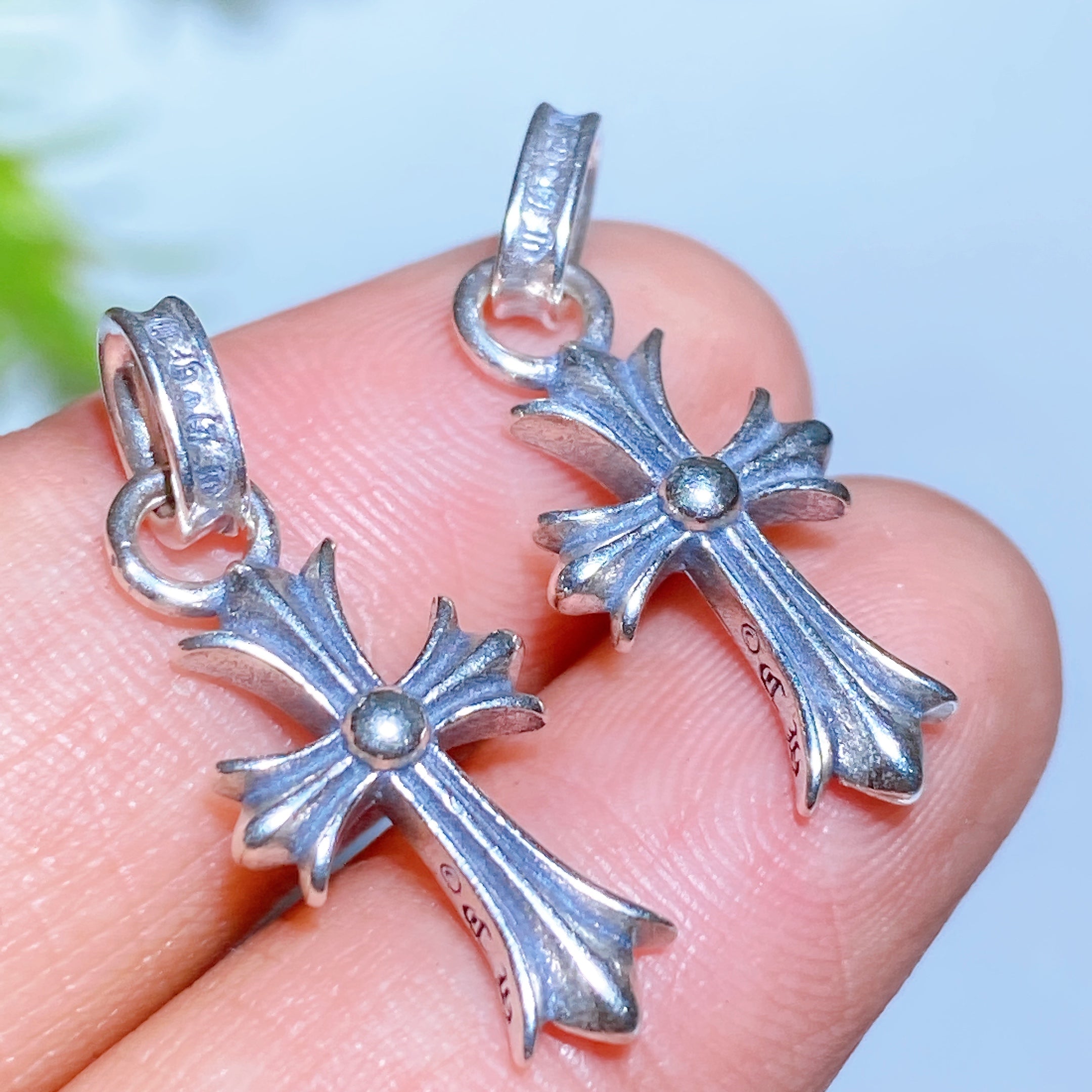 S925 Silver Carved Charms for Spiritual Jewelry DIY 5-15mm