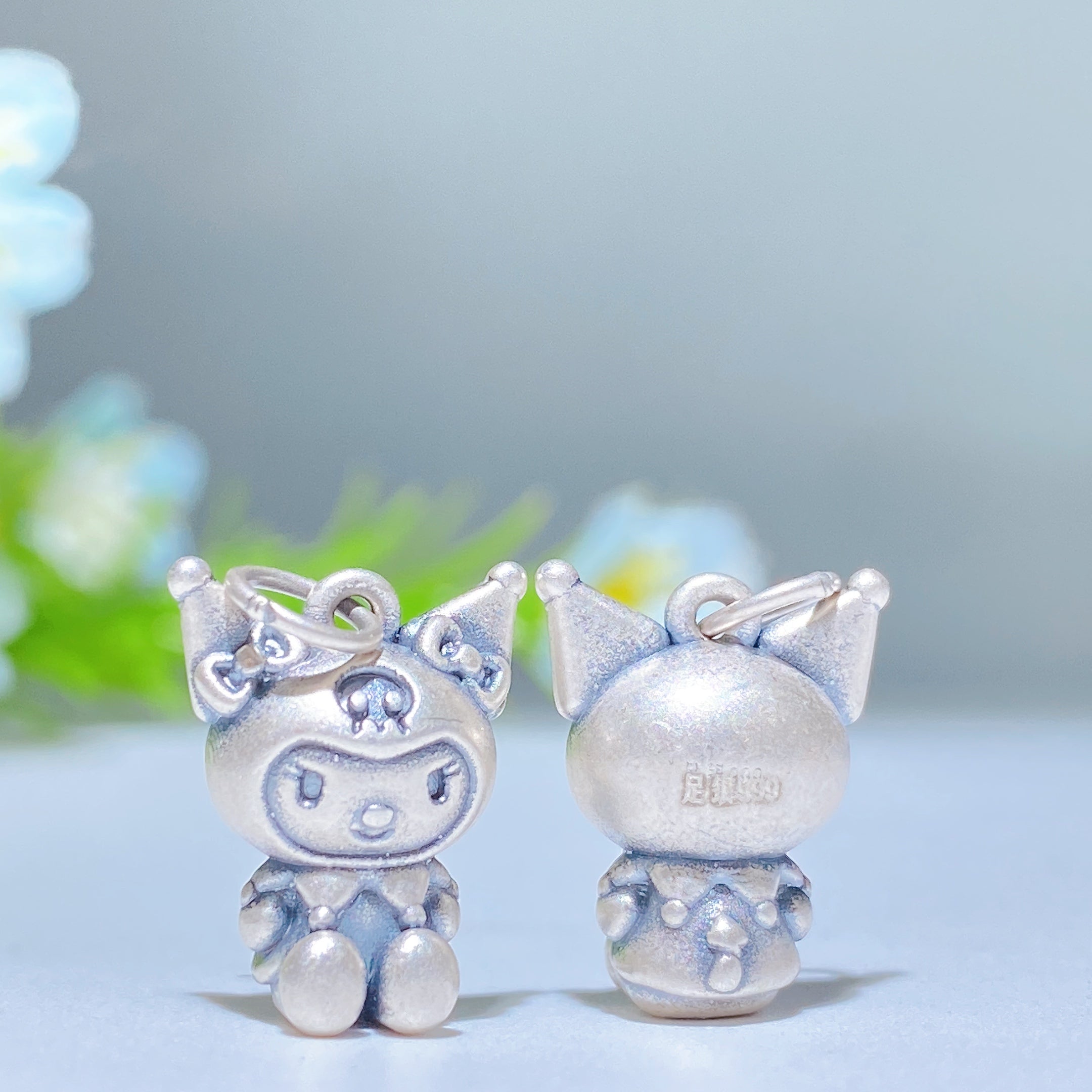 S925 Silver Carved Charms for Spiritual Jewelry DIY 5-15mm