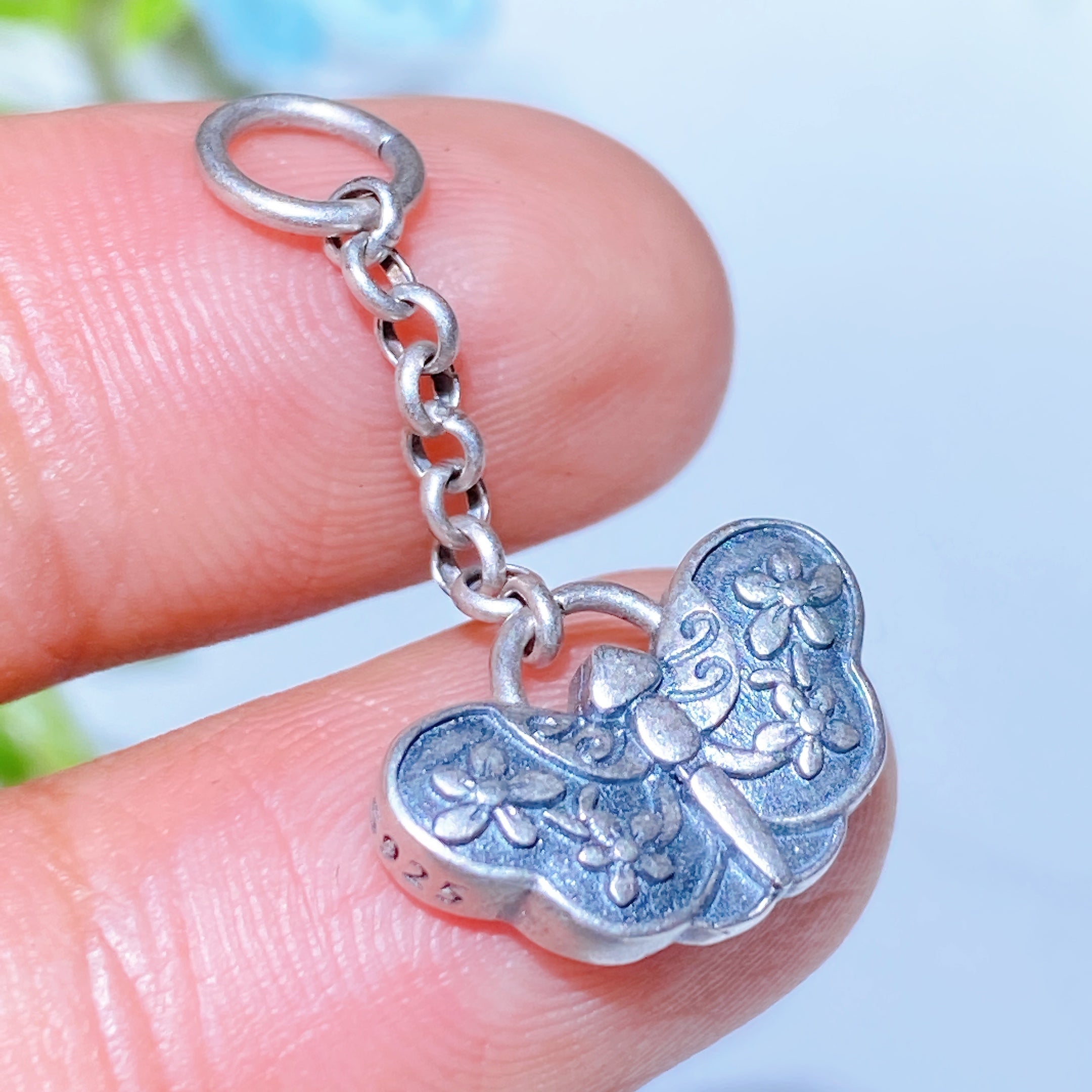 S925 Silver Carved Charms for Spiritual Jewelry DIY 5-15mm