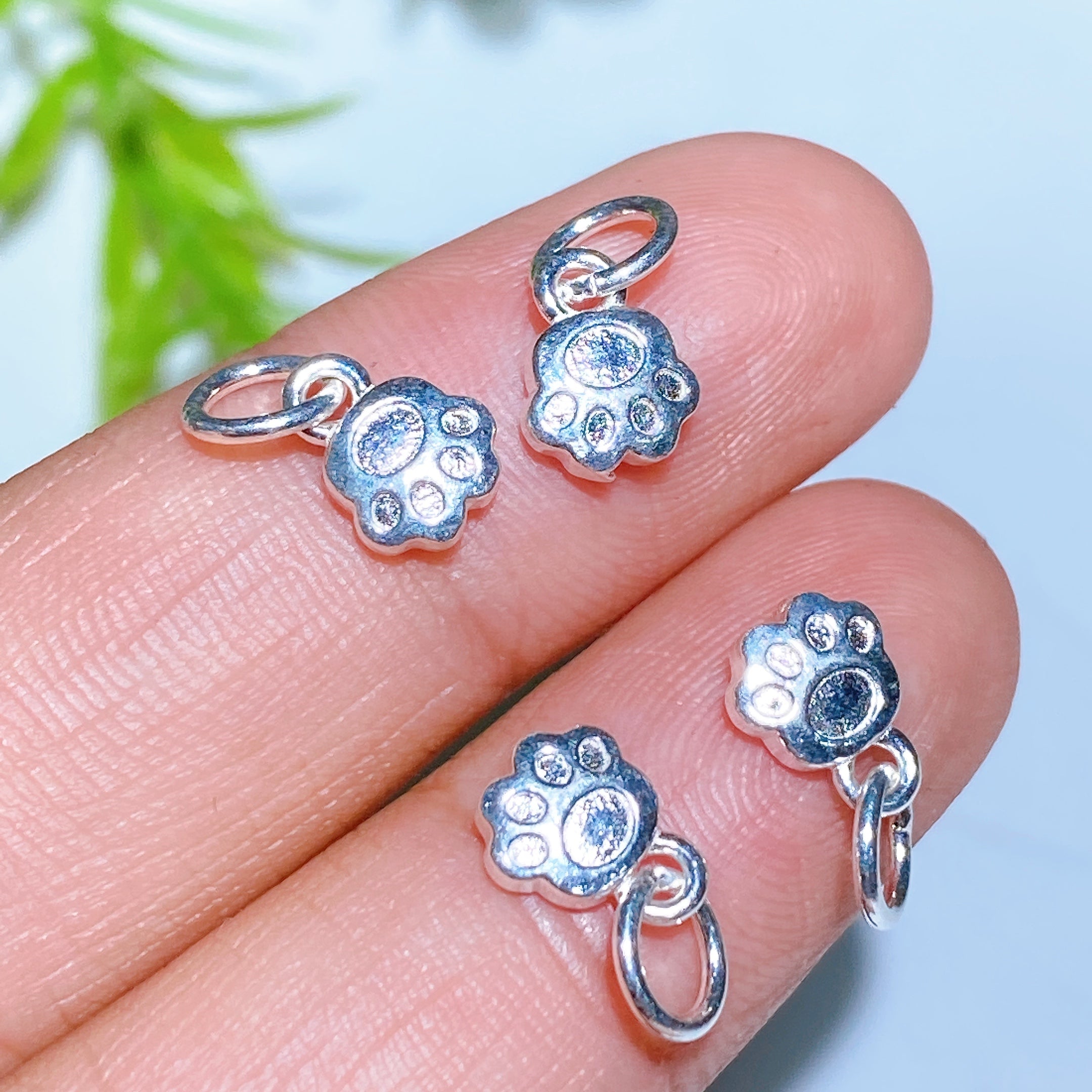 S925 Silver Carved Charms for Spiritual Jewelry DIY 5-15mm