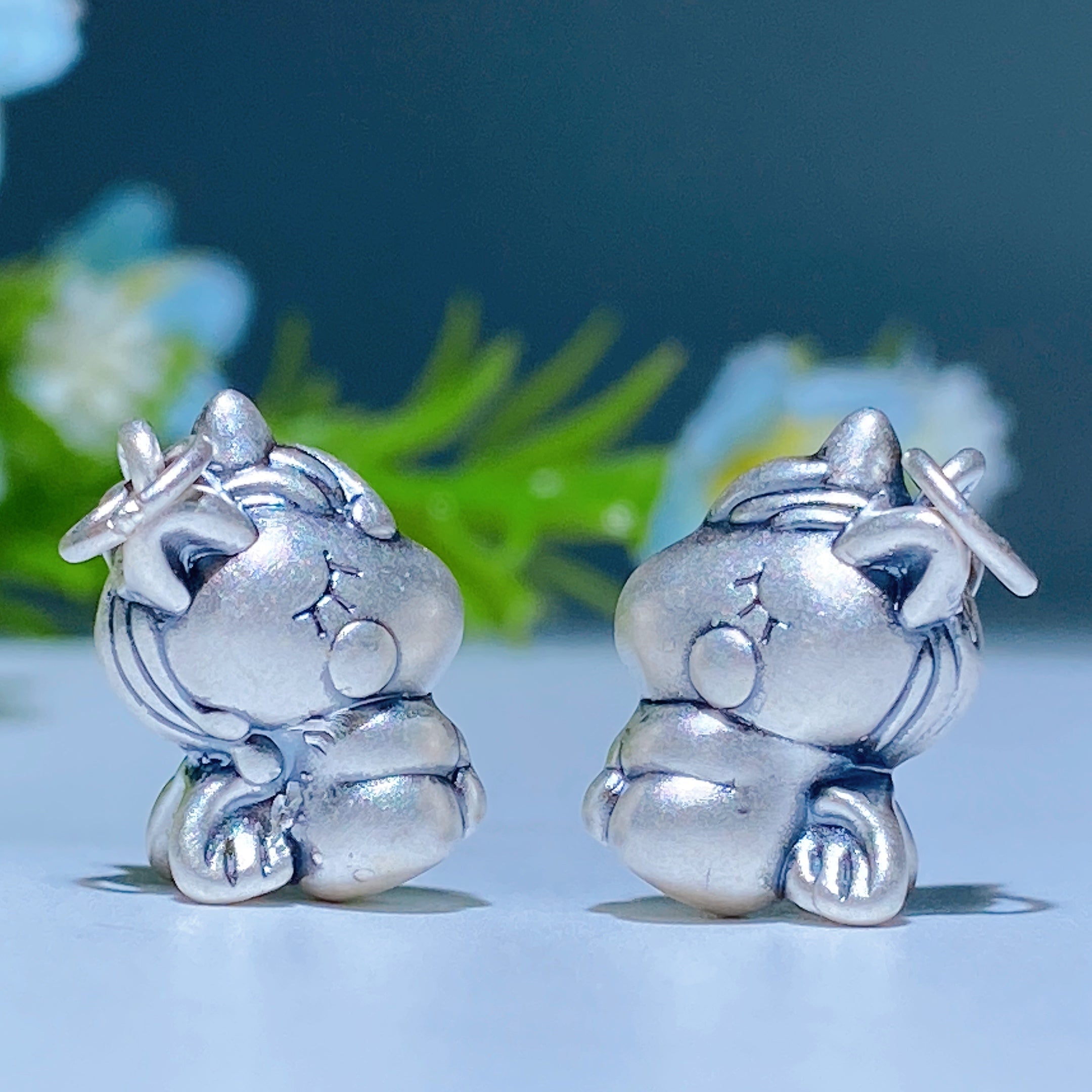S925 Silver Carved Charms for Spiritual Jewelry DIY 5-15mm
