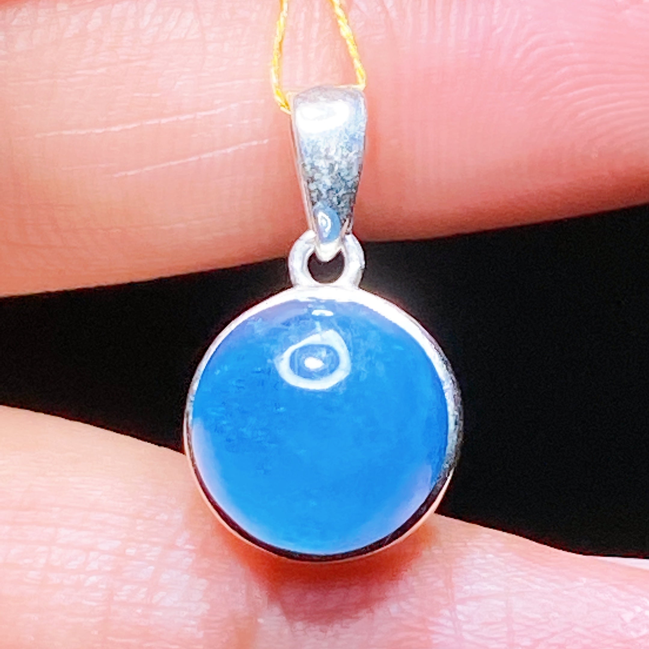 S925 Silver Star Rose Quartz & Aquamarine Pendant Healing Crystal