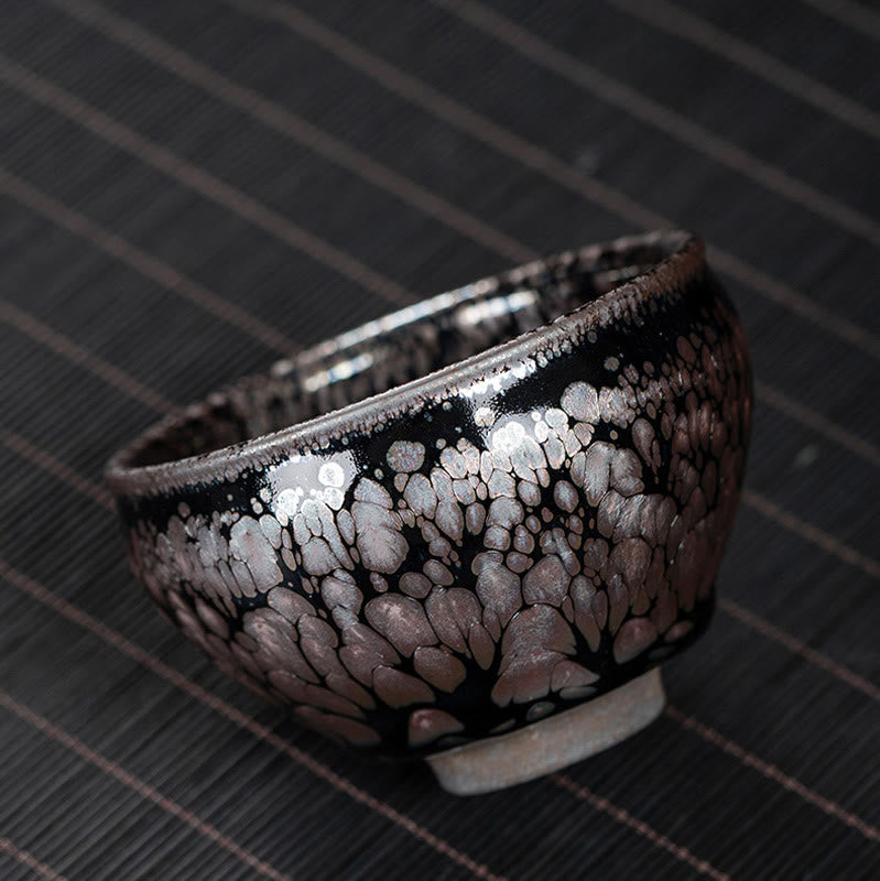 Sakura Jianzhan Ceramic Tea Cup 140ml Cherry Blossom Design