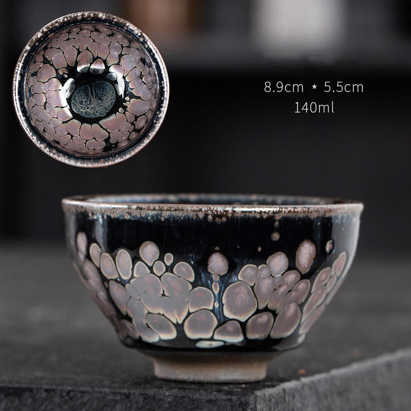 Sakura Jianzhan Ceramic Tea Cup 140ml Cherry Blossom Design