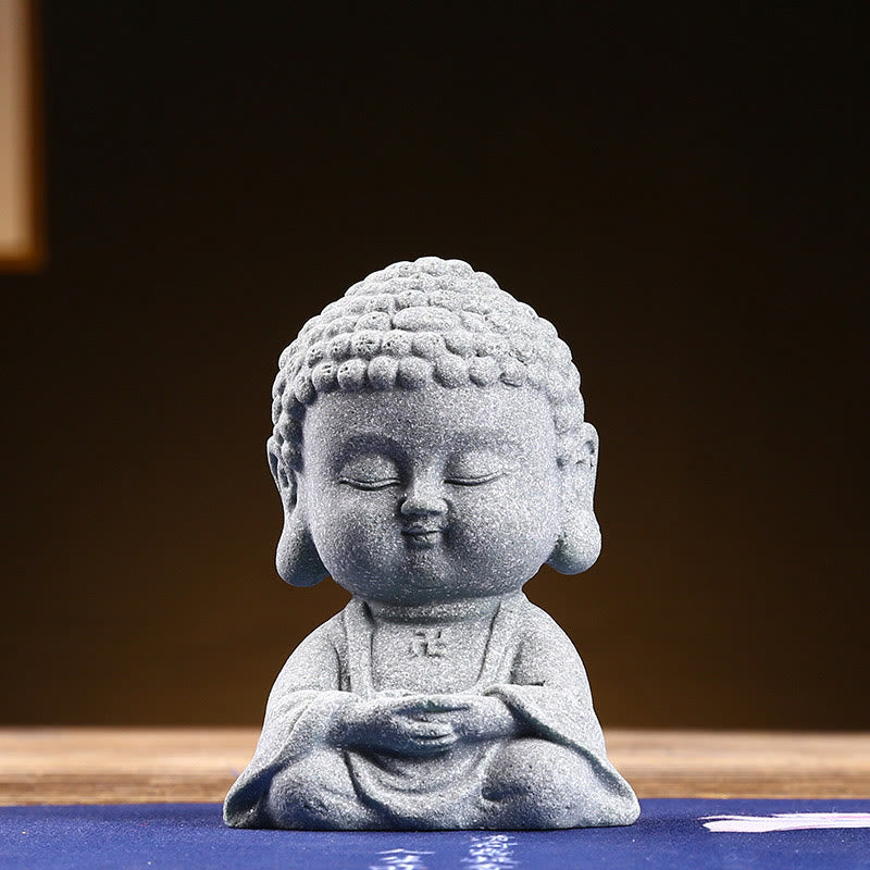 Sandstone Buddha Statue for Meditation and Serenity 6.7cm