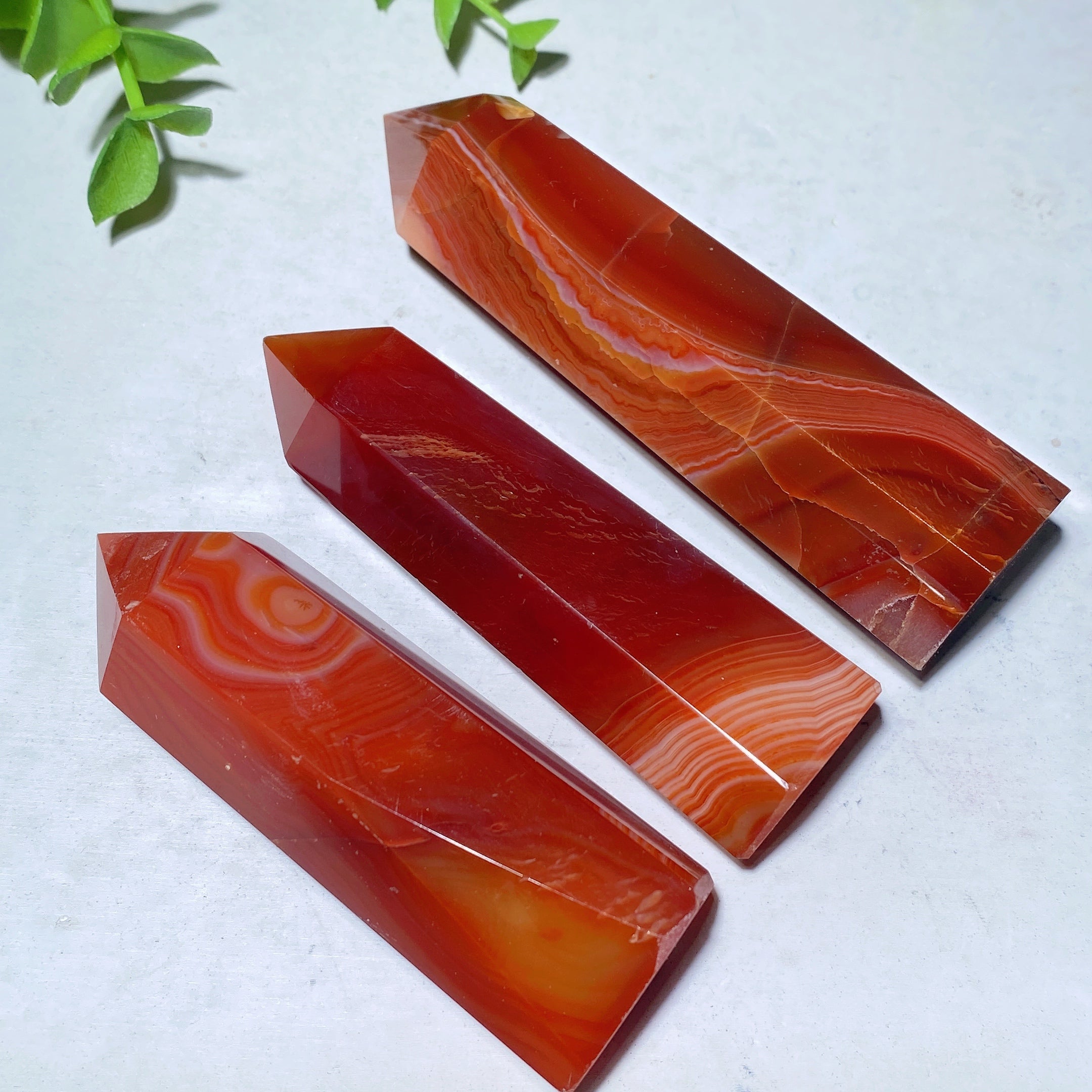 Sardonyx Crystal Points 2.5-4.0 Inch Healing Energy