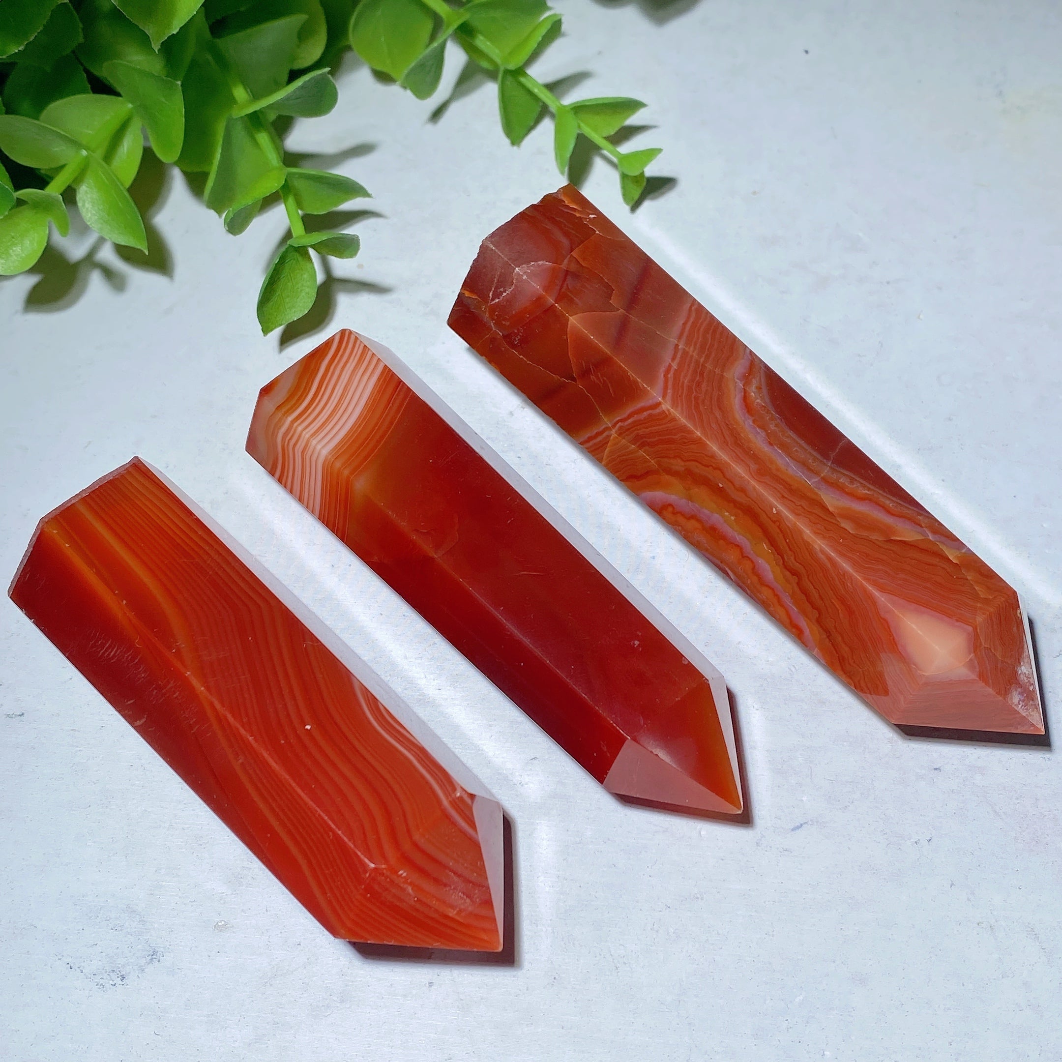 Sardonyx Crystal Points 2.5-4.0 Inch Healing Energy
