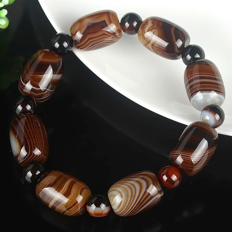 Sardonyx Spiritual Bracelet for Courage & Happiness Unisex