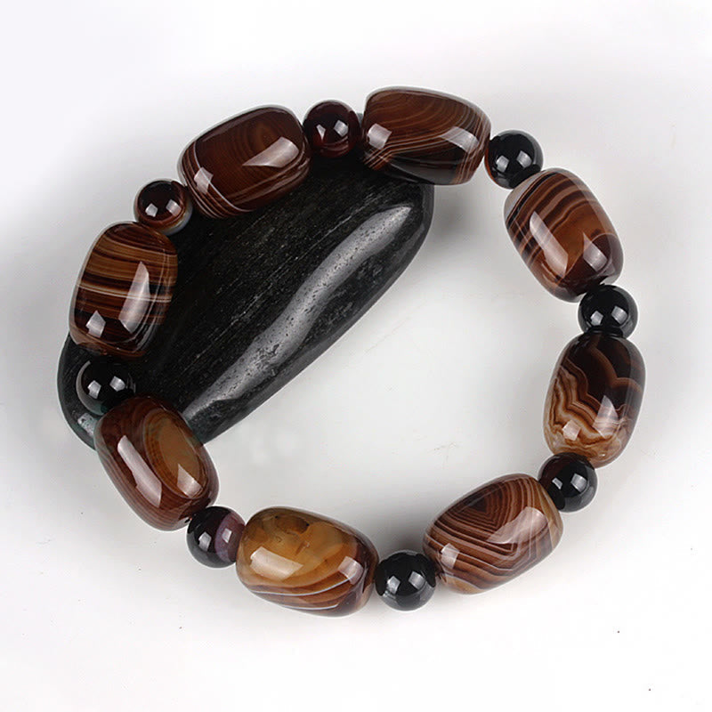 Sardonyx Spiritual Bracelet for Courage & Happiness Unisex