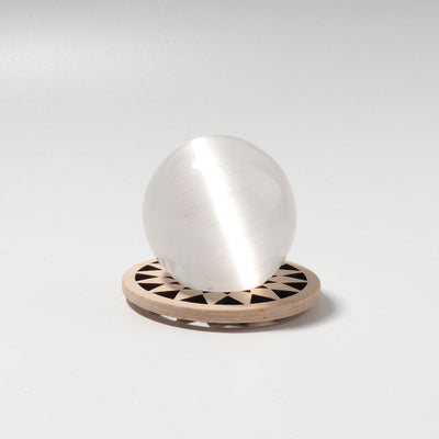 Selenite 1.5 Inch Crystal Sphere for Chakra Balance