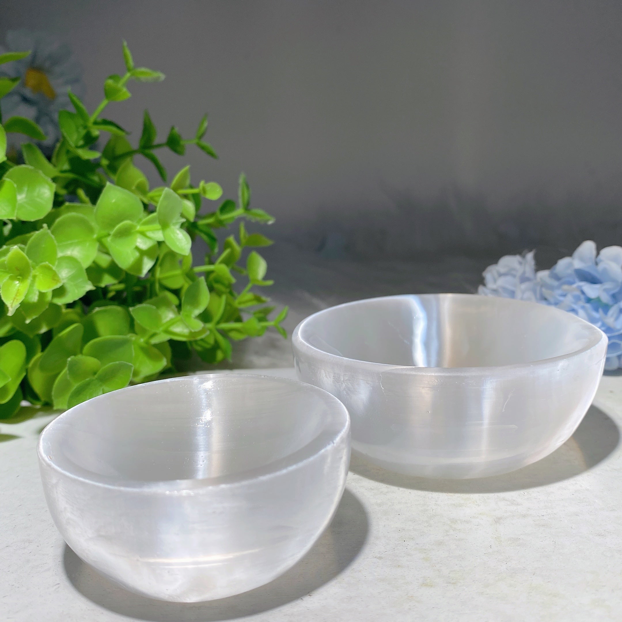 Selenite Crystal Bowl 2.3-3.1 Inch Healing Display