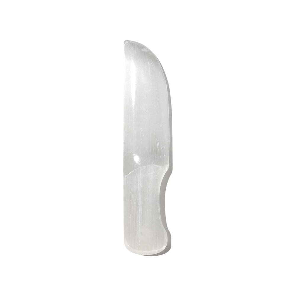 Selenite Crystal Knife Carving 5.5 Inch Healing Figurine