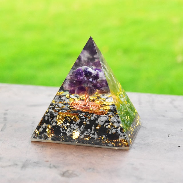 Serene Forest Orgone Pyramid