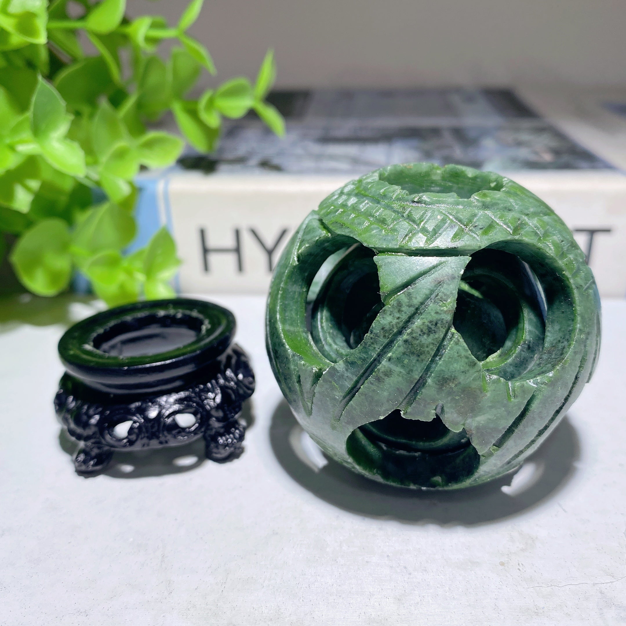 Serpentine Dragon Sphere 50-150mm Polished Healing Orb