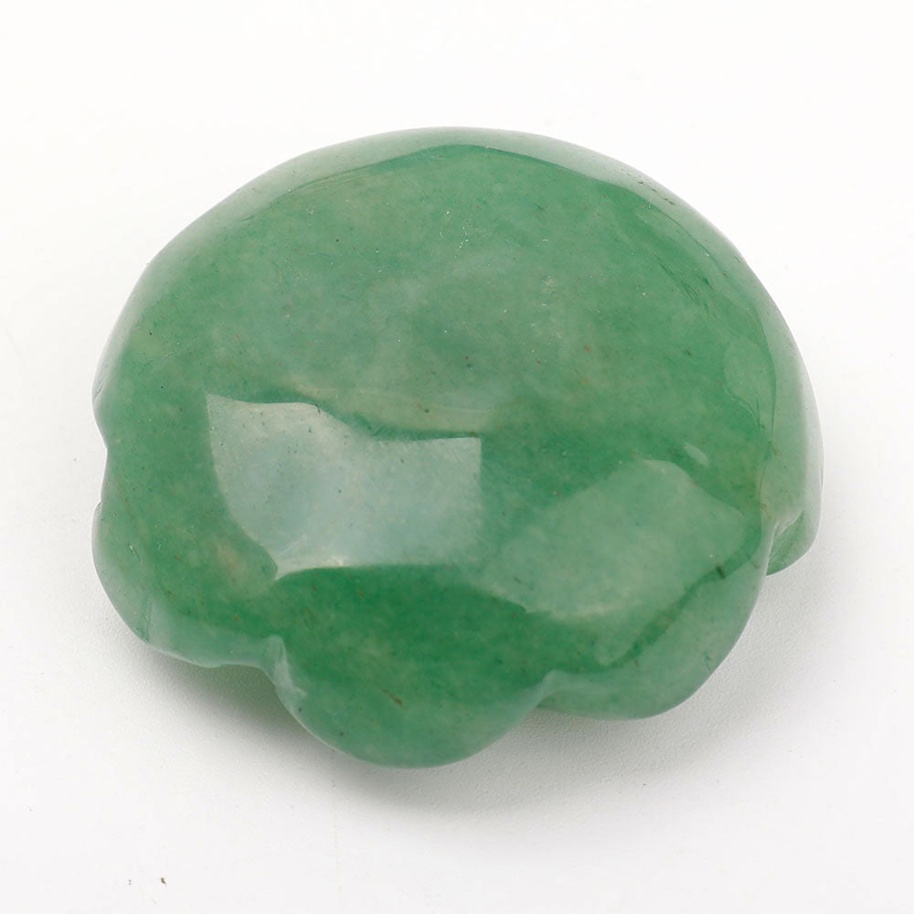 Set of 2 Crystal Flower Carvings Aventurine & Rose Quartz