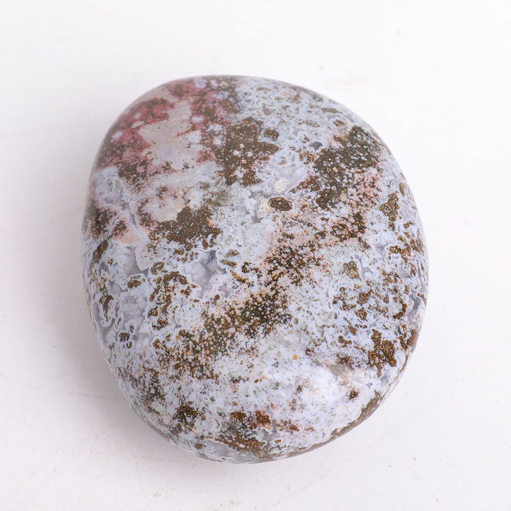 Set of 2 Ocean Jasper Polished Palm Stones 2.5-3 Inch