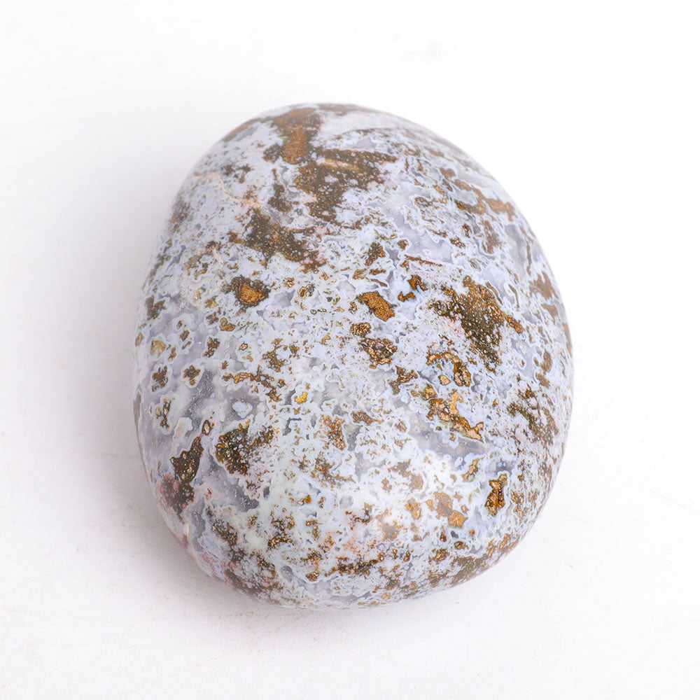 Set of 2 Ocean Jasper Polished Palm Stones 2.5-3 Inch