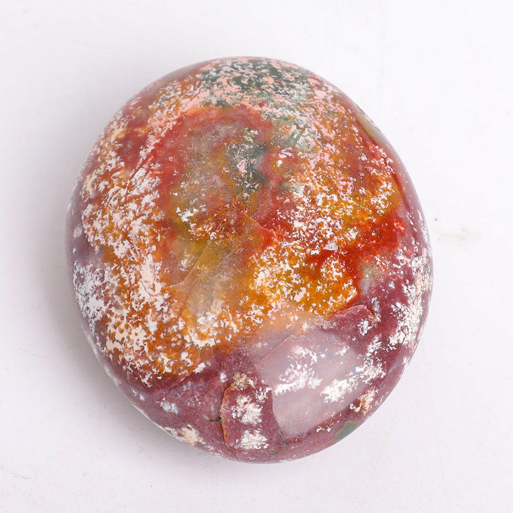 Set of 2 Ocean Jasper Polished Palm Stones 2.5-3 Inch