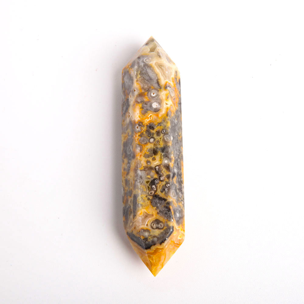 Set of 3 Crazy Agate Double Terminated Crystal Points 3.1-3.3 in