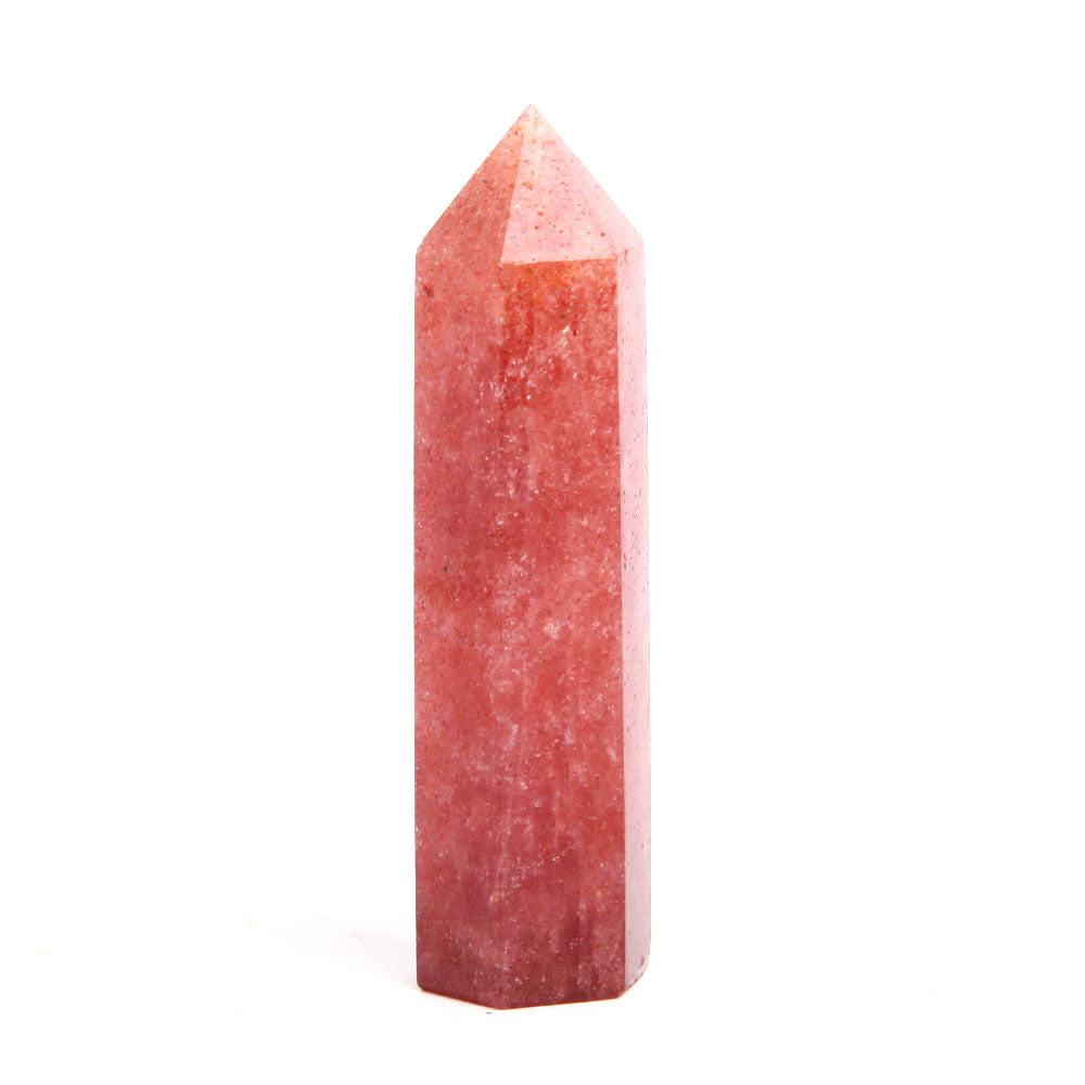 Set of 3 Strawberry Quartz Crystal Points 2.5-3.5 inch