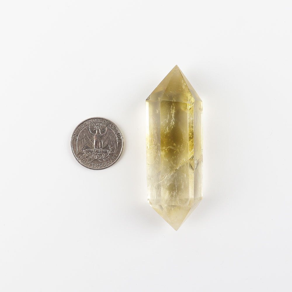 Set of 5 Citrine Double Terminated Crystal Points 1.5-3 inch