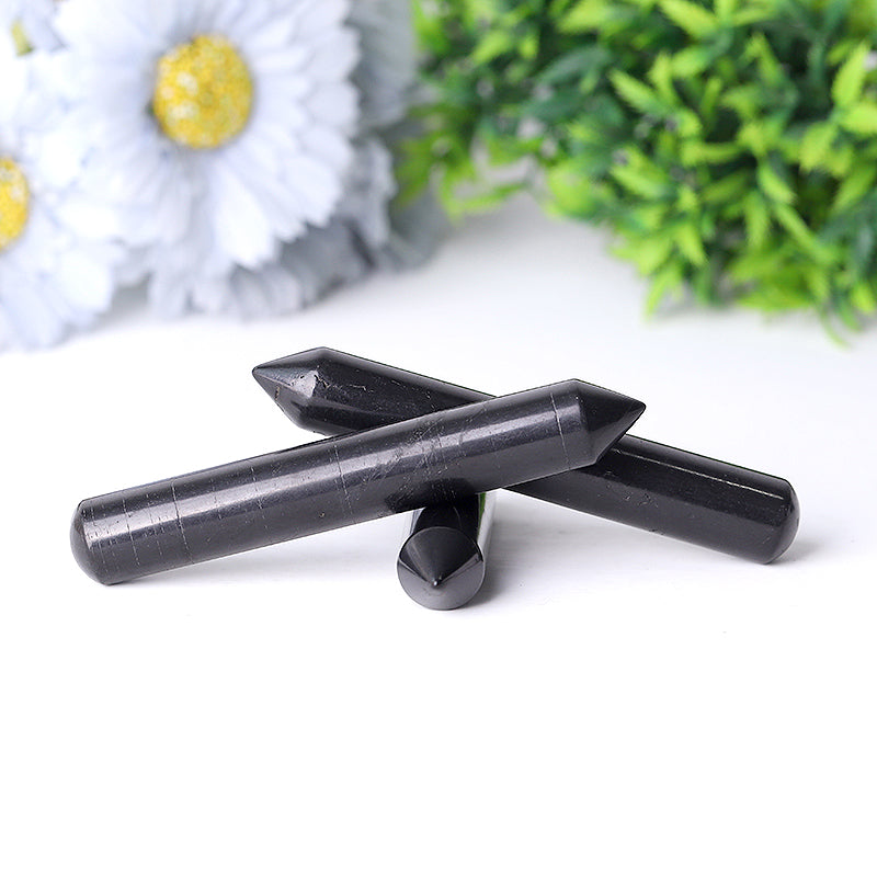 Shungite Crystal Massage Wand 15×75 to 100 mm Healing Tool