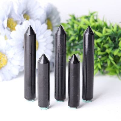 Shungite Crystal Massage Wand 15×75 to 100 mm Healing Tool