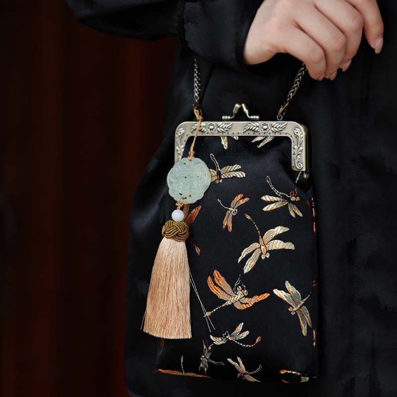 Small Dragonfly Metal Chain Crossbody Bag | Yoga Bags