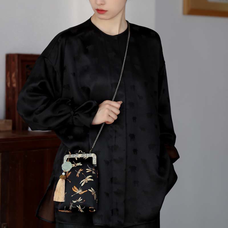 Small Dragonfly Metal Chain Crossbody Bag | Yoga Bags