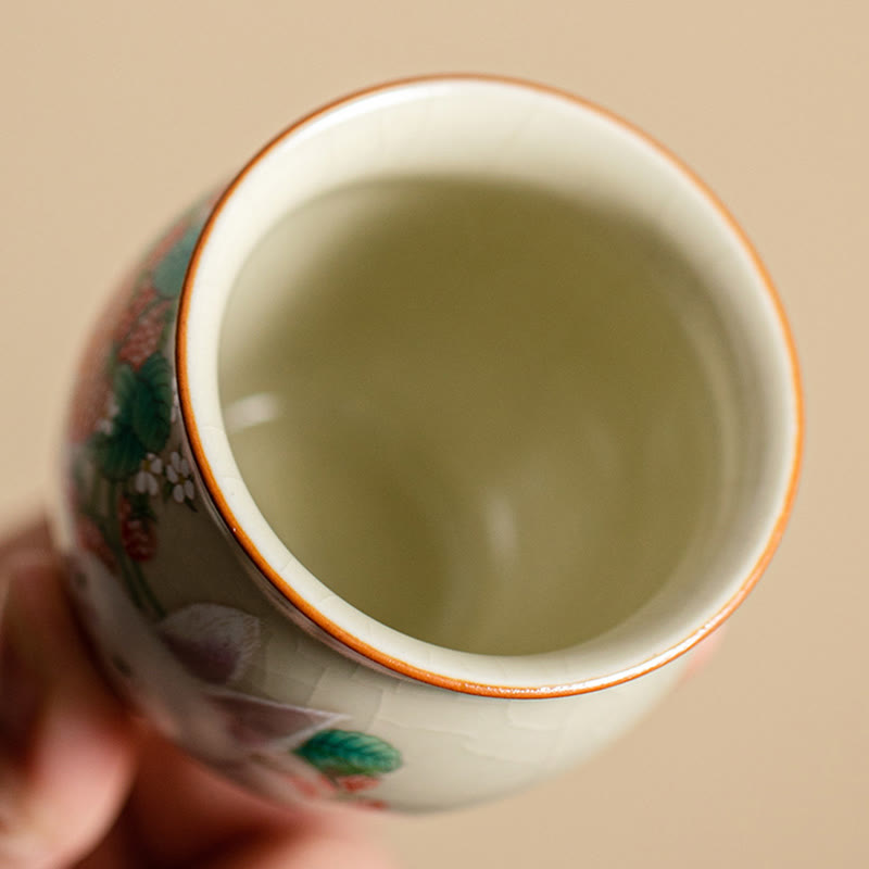 Small Rabbit Ceramic Teacup 90ml with Gift Box | Zen Decor