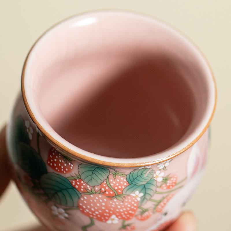 Small Rabbit Ceramic Teacup 90ml with Gift Box | Zen Decor